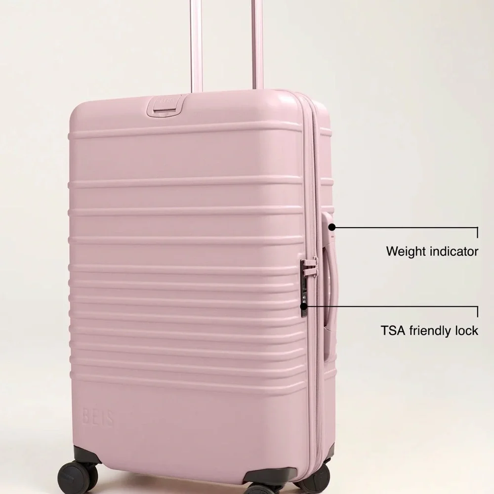NEW BEIS Medium Check-In Roller 
in Atlas Pink - Picture 5 of 5
